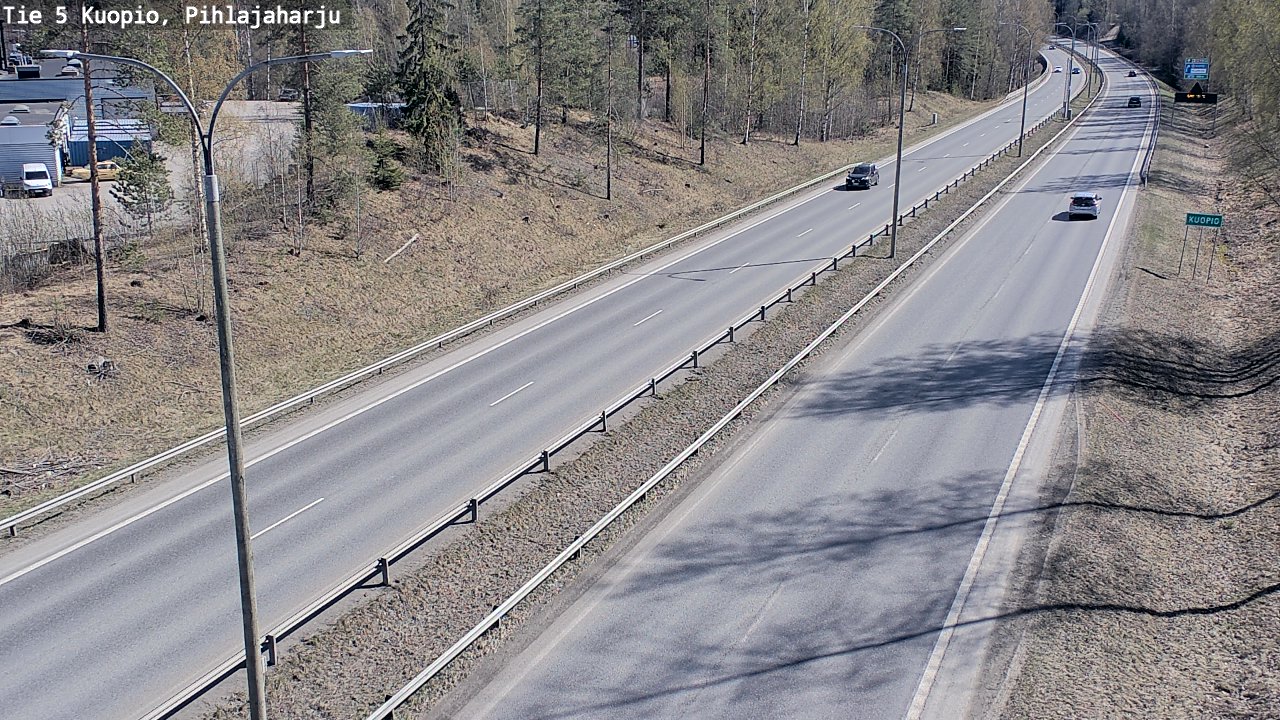 Weather Camera Image Road 5 Kuopio, Pihlajaharju, Kuopio, Pohjois-Savo
