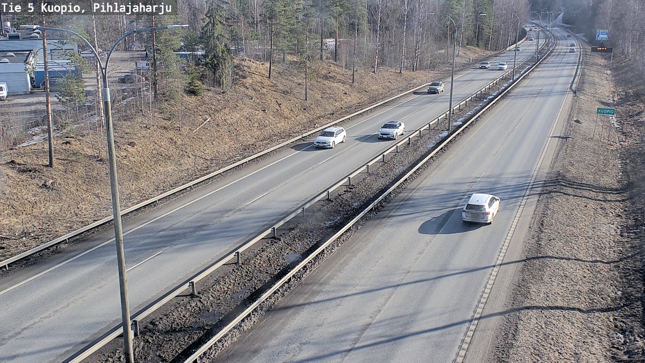 Kelikamerat Kuva Tie 5 Kuopio, Pihlajaharju, Kuopio, Pohjois-Savo