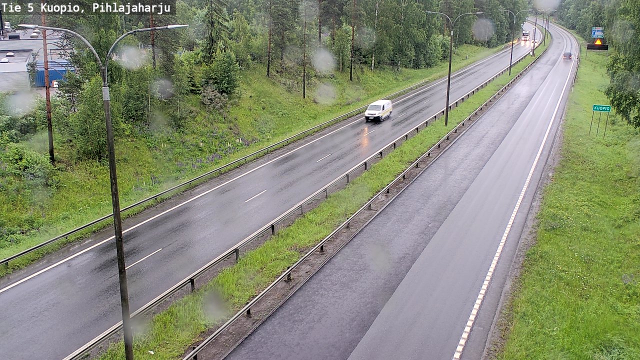 Kelikamerat Kuva Tie 5 Kuopio, Pihlajaharju, Kuopio, Pohjois-Savo