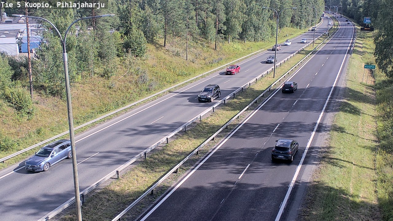 Kelikamerat Kuva Tie 5 Kuopio, Pihlajaharju, Kuopio, Pohjois-Savo
