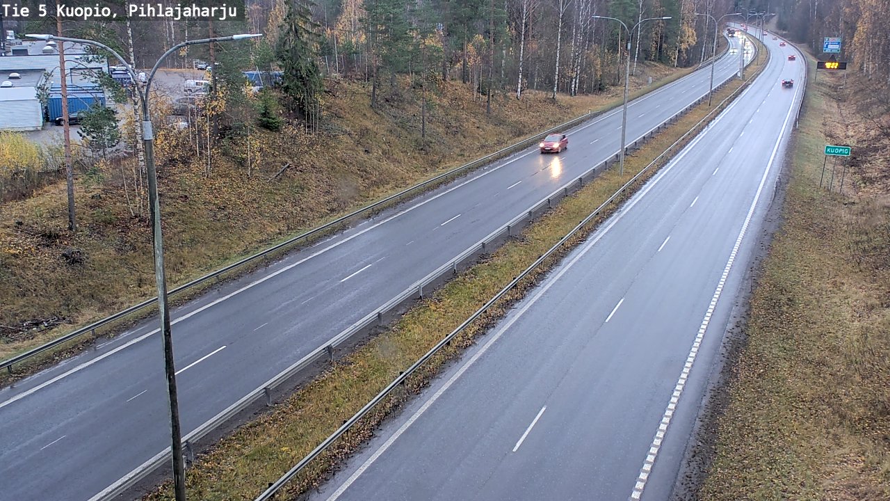Weather Camera Image Väg 5 Kuopio, Pihlajaharju, Kuopio, Pohjois-Savo