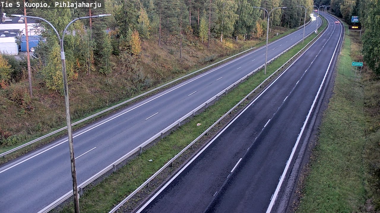 Weather Camera Image Road 5 Kuopio, Pihlajaharju, Kuopio, Pohjois-Savo