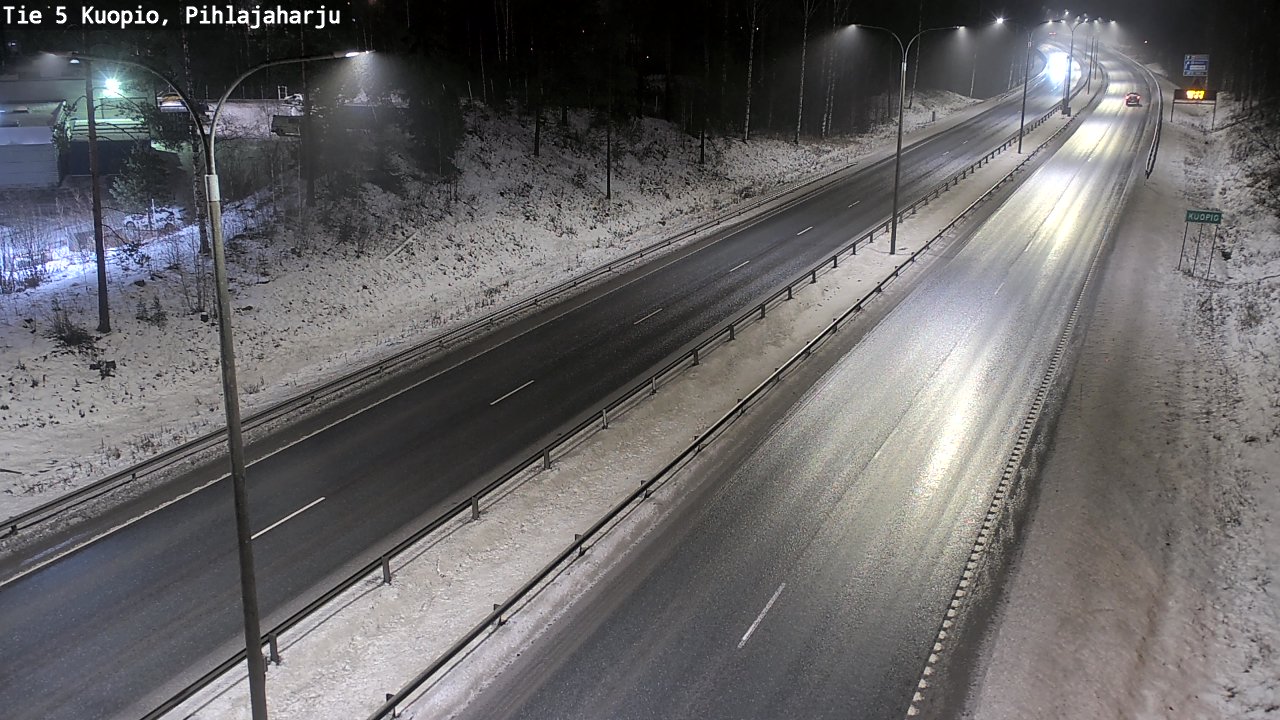 Weather Camera Image Road 5 Kuopio, Pihlajaharju, Kuopio, Pohjois-Savo