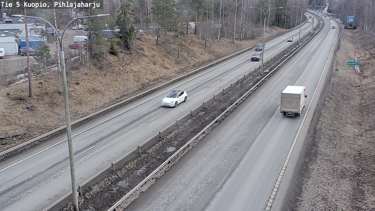 Weather Camera Image Road 5 Kuopio, Pihlajaharju, Kuopio, Pohjois-Savo