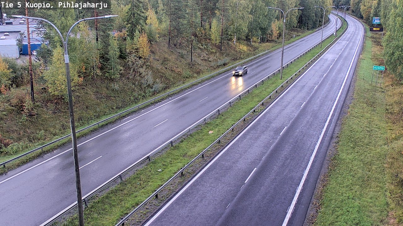 Weather Camera Image Road 5 Kuopio, Pihlajaharju, Kuopio, Pohjois-Savo