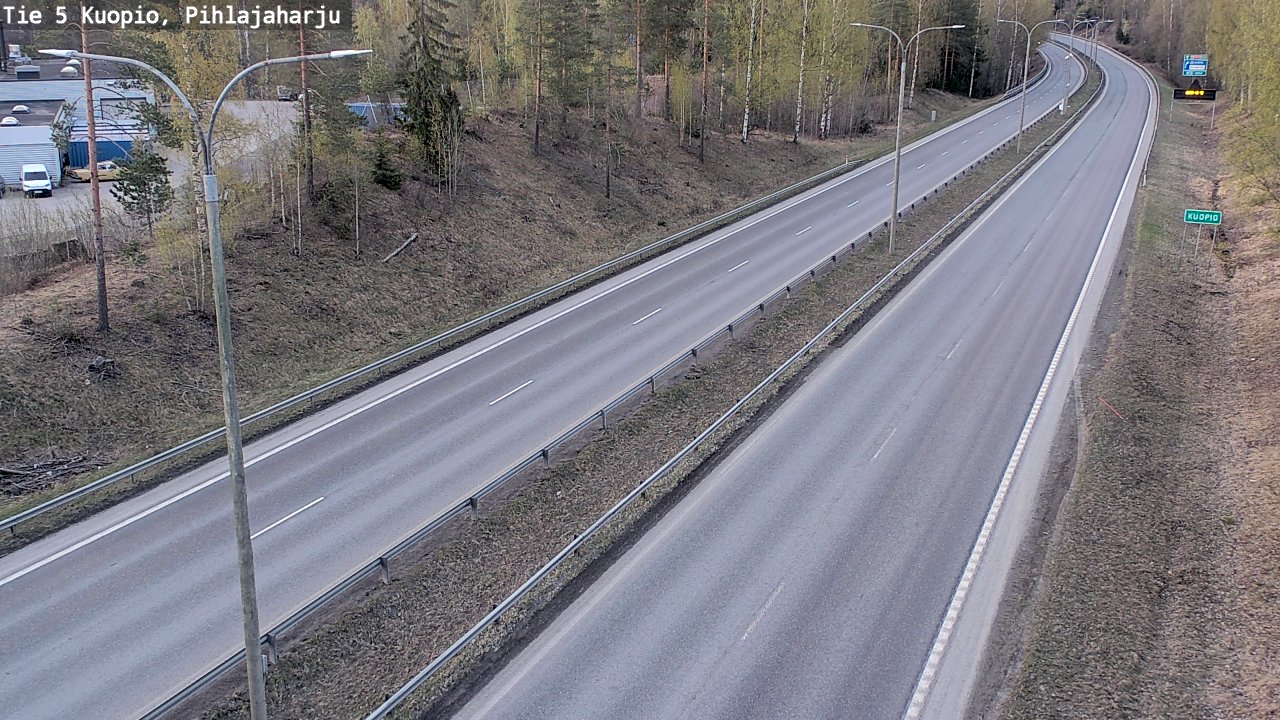 Kelikamerat Kuva Tie 5 Kuopio, Pihlajaharju, Kuopio, Pohjois-Savo