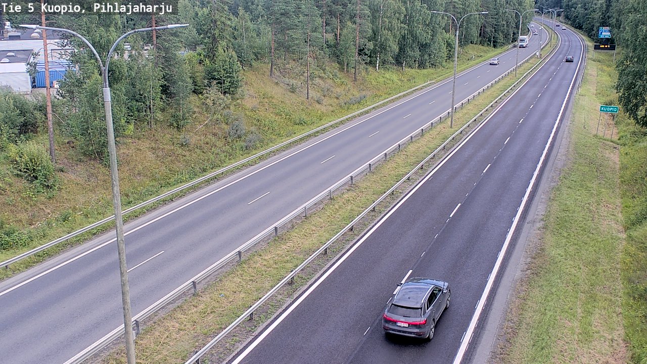 Kelikamerat Kuva Tie 5 Kuopio, Pihlajaharju, Kuopio, Pohjois-Savo