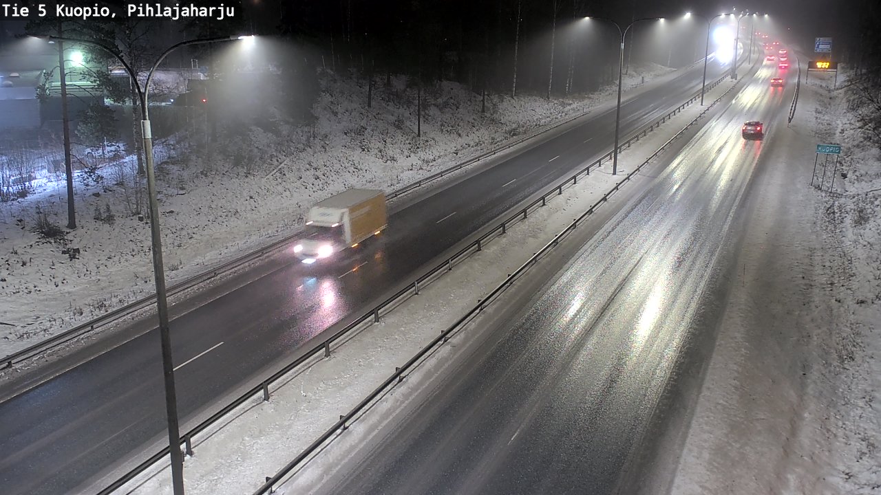 Weather Camera Image Road 5 Kuopio, Pihlajaharju, Kuopio, Pohjois-Savo