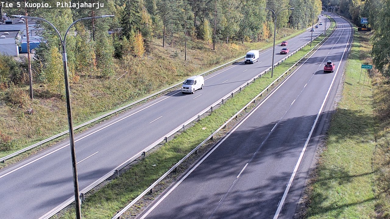 Weather Camera Image Väg 5 Kuopio, Pihlajaharju, Kuopio, Pohjois-Savo