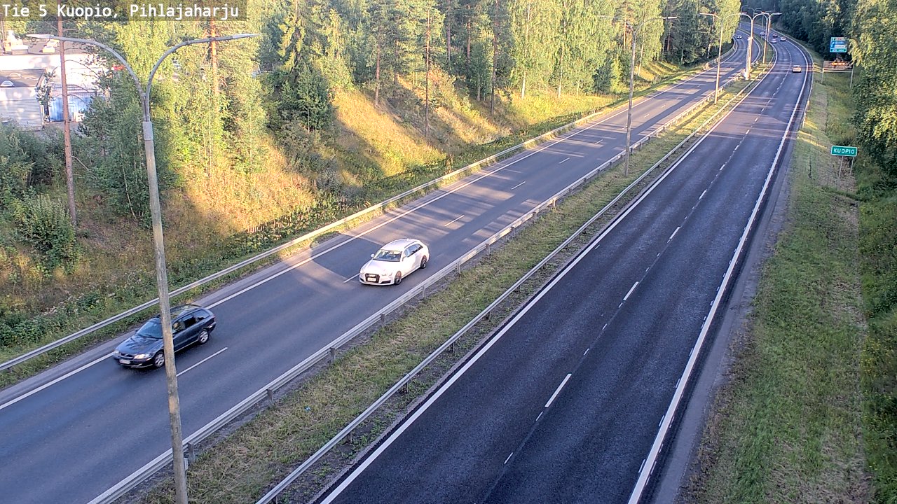 Kelikamerat Kuva Tie 5 Kuopio, Pihlajaharju, Kuopio, Pohjois-Savo