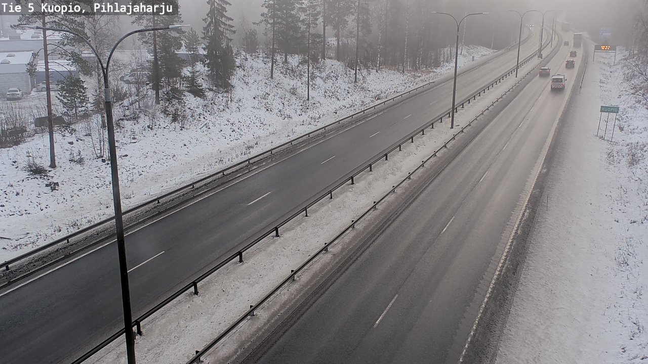 Weather Camera Image Road 5 Kuopio, Pihlajaharju, Kuopio, Pohjois-Savo