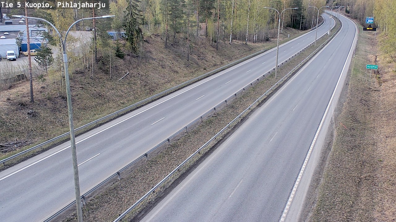 Kelikamerat Kuva Tie 5 Kuopio, Pihlajaharju, Kuopio, Pohjois-Savo