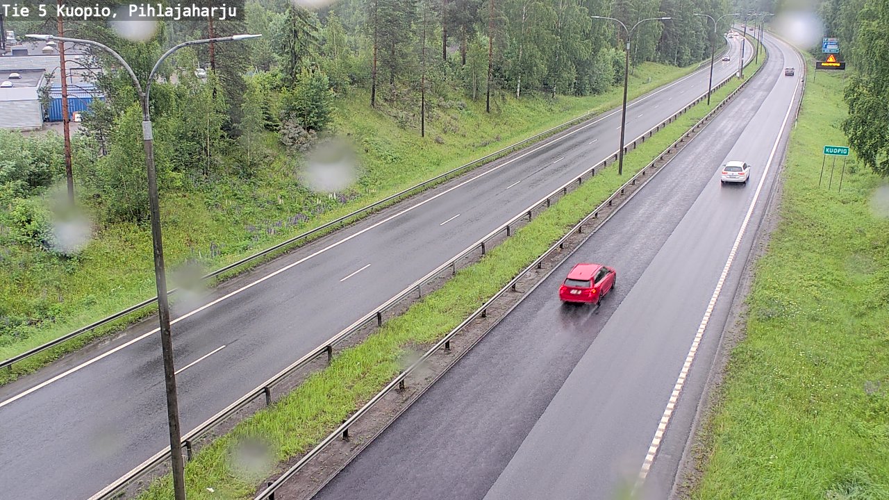 Weather Camera Image Väg 5 Kuopio, Pihlajaharju, Kuopio, Pohjois-Savo
