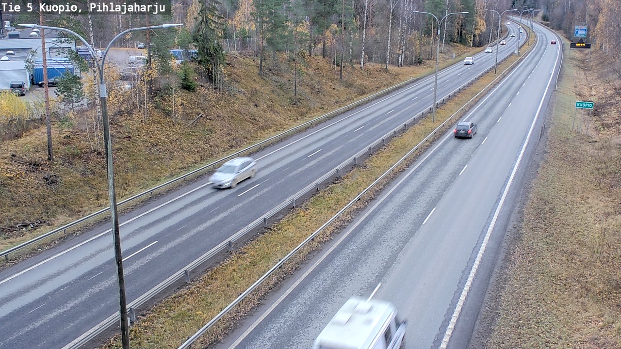 Weather Camera Image Väg 5 Kuopio, Pihlajaharju, Kuopio, Pohjois-Savo