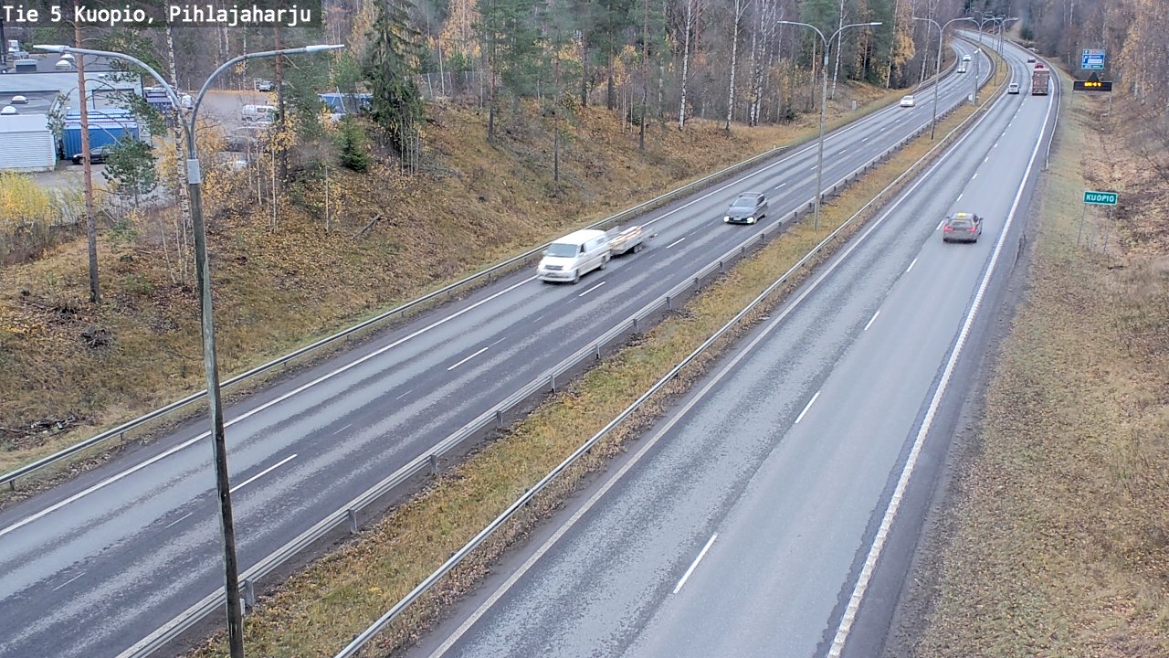 Weather Camera Image Väg 5 Kuopio, Pihlajaharju, Kuopio, Pohjois-Savo