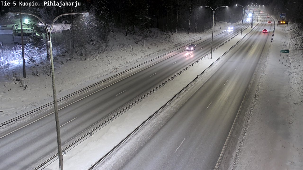 Kelikamerat Kuva Tie 5 Kuopio, Pihlajaharju, Kuopio, Pohjois-Savo