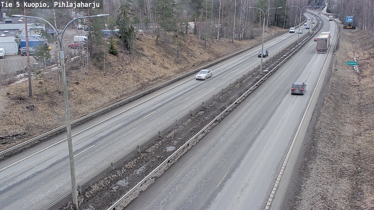 Weather Camera Image Road 5 Kuopio, Pihlajaharju, Kuopio, Pohjois-Savo