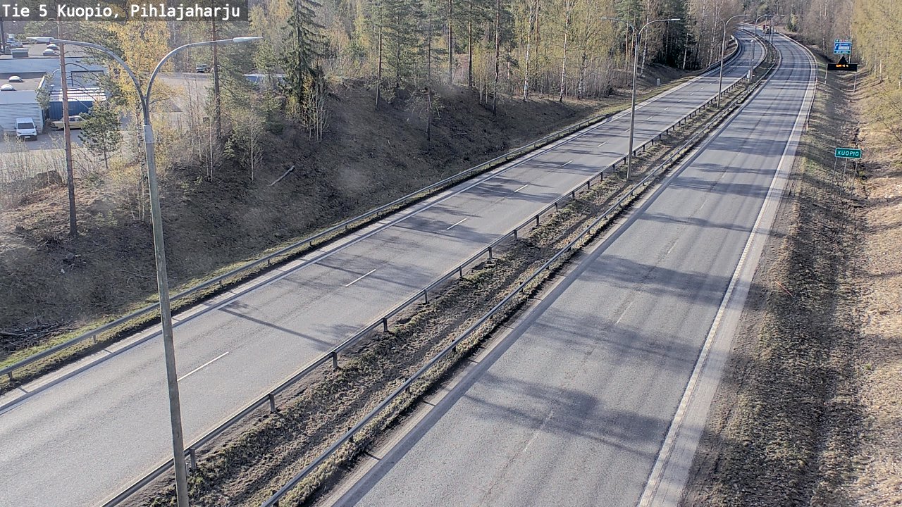 Weather Camera Image Road 5 Kuopio, Pihlajaharju, Kuopio, Pohjois-Savo