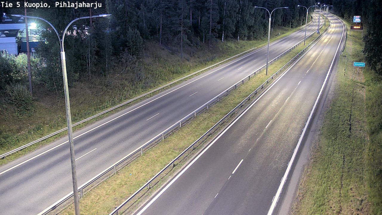 Kelikamerat Kuva Tie 5 Kuopio, Pihlajaharju, Kuopio, Pohjois-Savo
