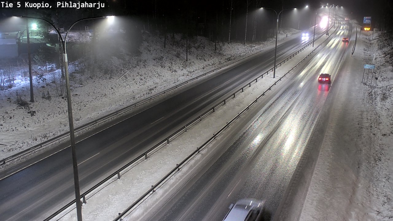 Weather Camera Image Road 5 Kuopio, Pihlajaharju, Kuopio, Pohjois-Savo