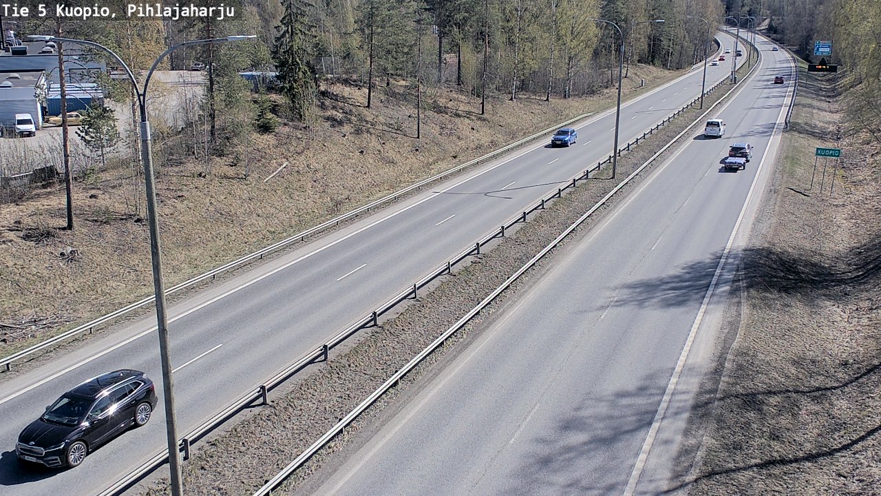 Weather Camera Image Road 5 Kuopio, Pihlajaharju, Kuopio, Pohjois-Savo