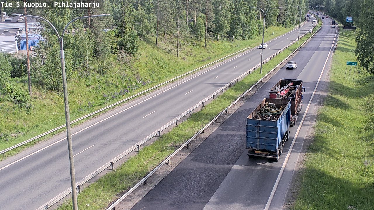 Kelikamerat Kuva Tie 5 Kuopio, Pihlajaharju, Kuopio, Pohjois-Savo
