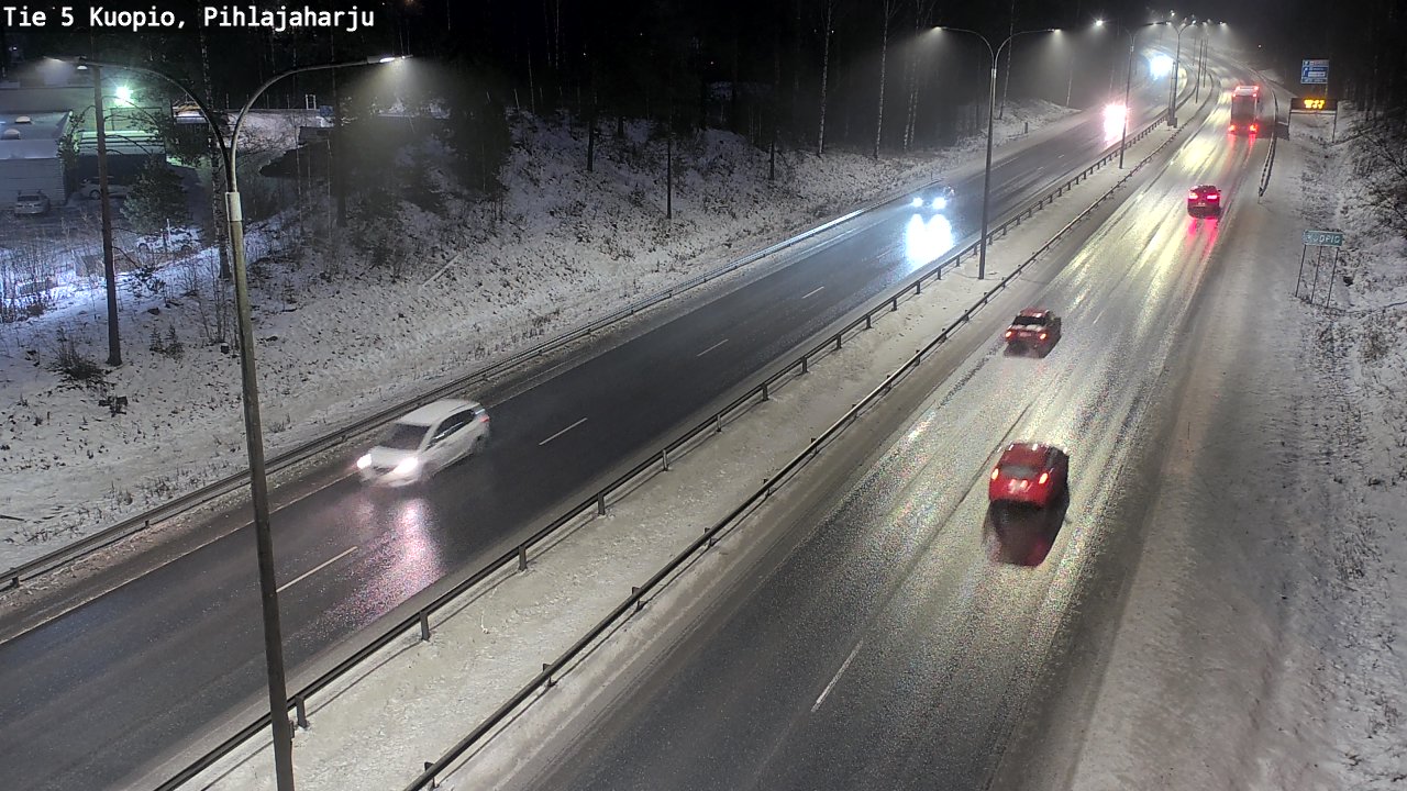 Weather Camera Image Road 5 Kuopio, Pihlajaharju, Kuopio, Pohjois-Savo