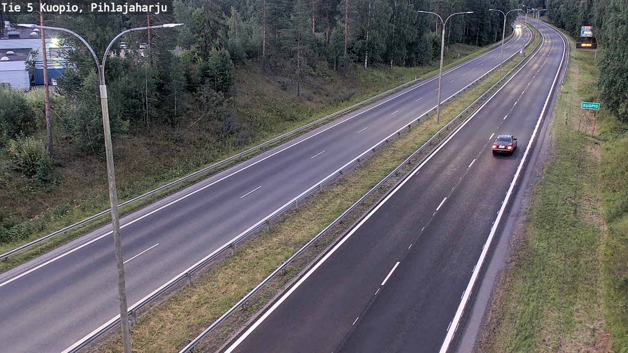 Kelikamerat Kuva Tie 5 Kuopio, Pihlajaharju, Kuopio, Pohjois-Savo