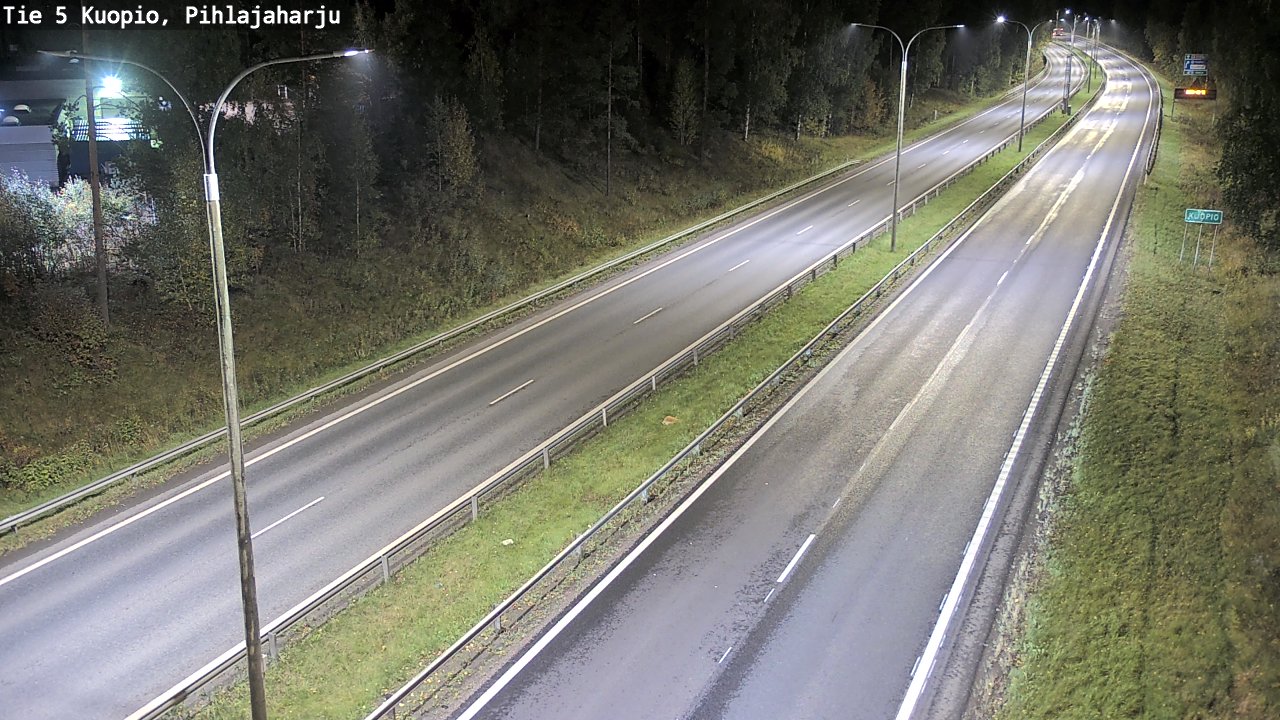 Weather Camera Image Road 5 Kuopio, Pihlajaharju, Kuopio, Pohjois-Savo