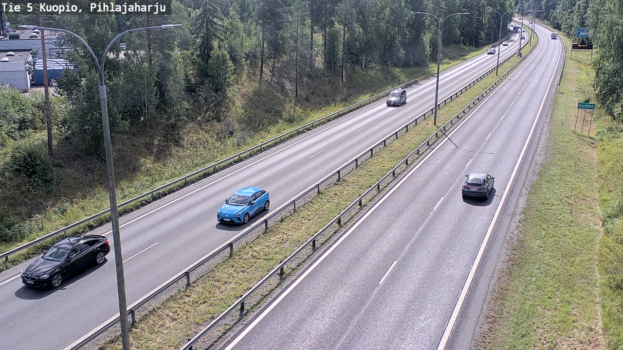 Kelikamerat Kuva Tie 5 Kuopio, Pihlajaharju, Kuopio, Pohjois-Savo