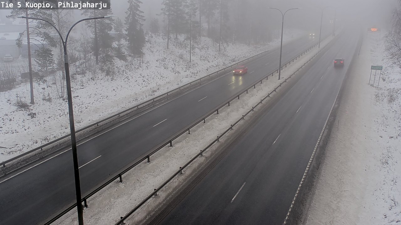 Weather Camera Image Road 5 Kuopio, Pihlajaharju, Kuopio, Pohjois-Savo