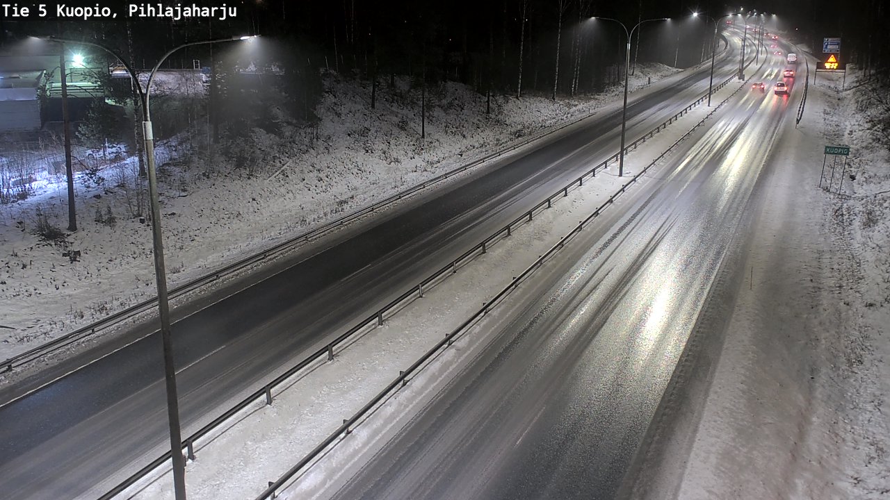 Weather Camera Image Road 5 Kuopio, Pihlajaharju, Kuopio, Pohjois-Savo