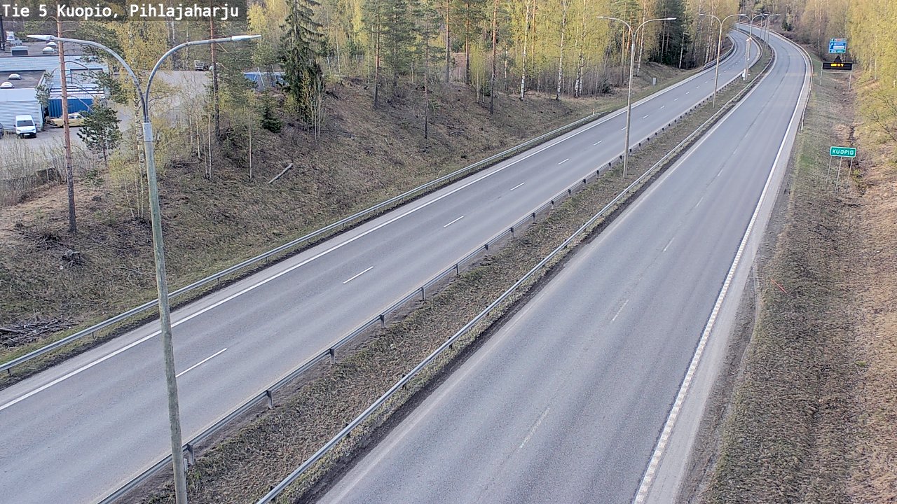 Kelikamerat Kuva Tie 5 Kuopio, Pihlajaharju, Kuopio, Pohjois-Savo