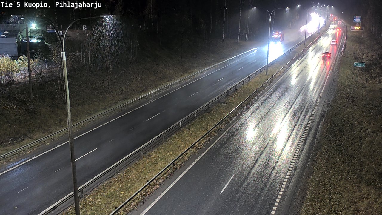 Weather Camera Image Väg 5 Kuopio, Pihlajaharju, Kuopio, Pohjois-Savo