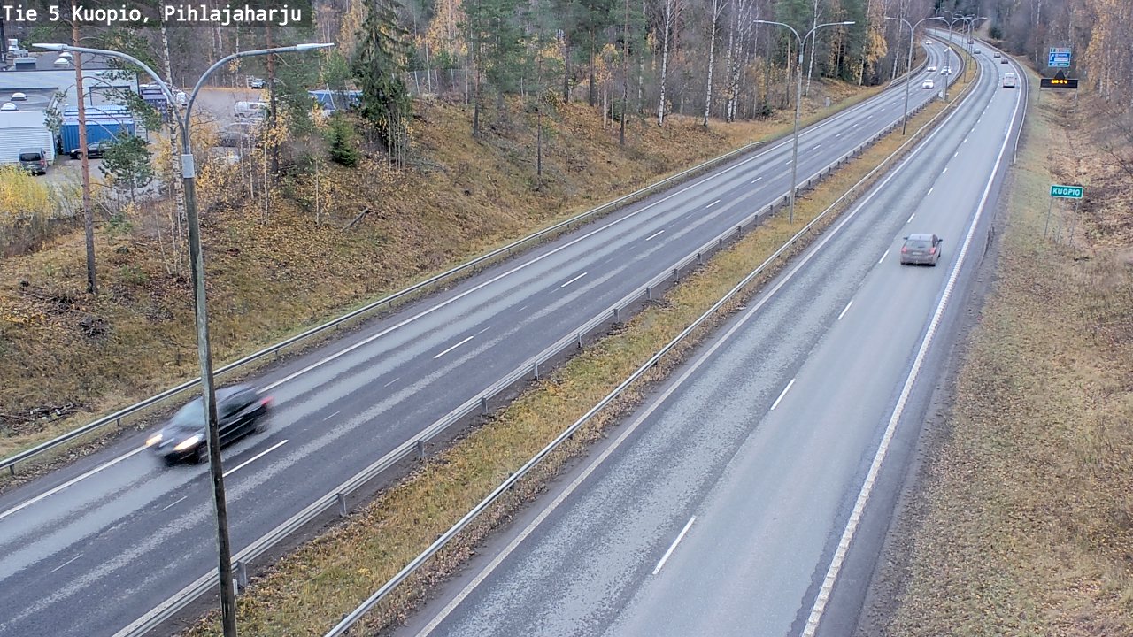 Weather Camera Image Väg 5 Kuopio, Pihlajaharju, Kuopio, Pohjois-Savo