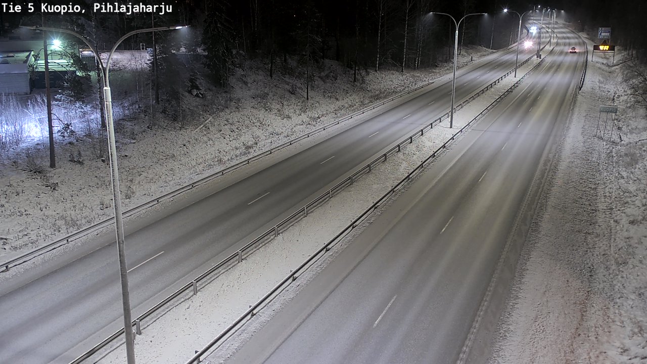 Kelikamerat Kuva Tie 5 Kuopio, Pihlajaharju, Kuopio, Pohjois-Savo