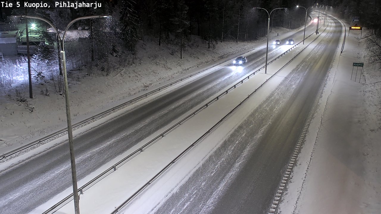 Kelikamerat Kuva Tie 5 Kuopio, Pihlajaharju, Kuopio, Pohjois-Savo