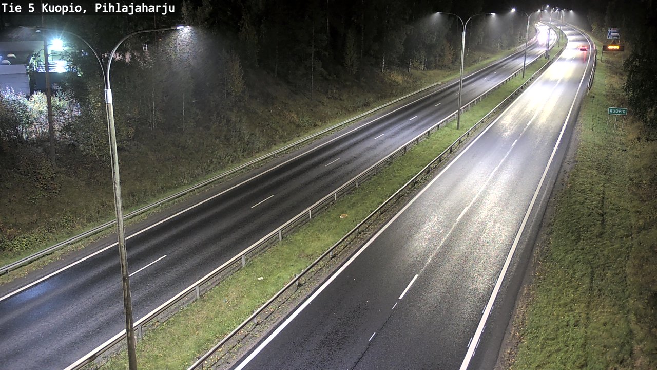 Weather Camera Image Road 5 Kuopio, Pihlajaharju, Kuopio, Pohjois-Savo
