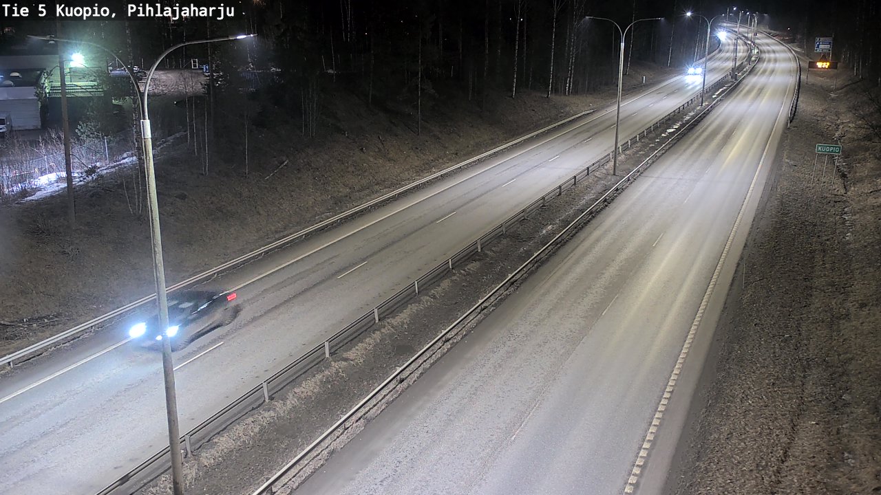 Kelikamerat Kuva Tie 5 Kuopio, Pihlajaharju, Kuopio, Pohjois-Savo