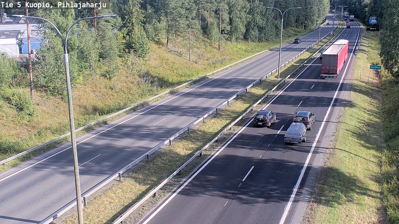 Kelikamerat Kuva Tie 5 Kuopio, Pihlajaharju, Kuopio, Pohjois-Savo