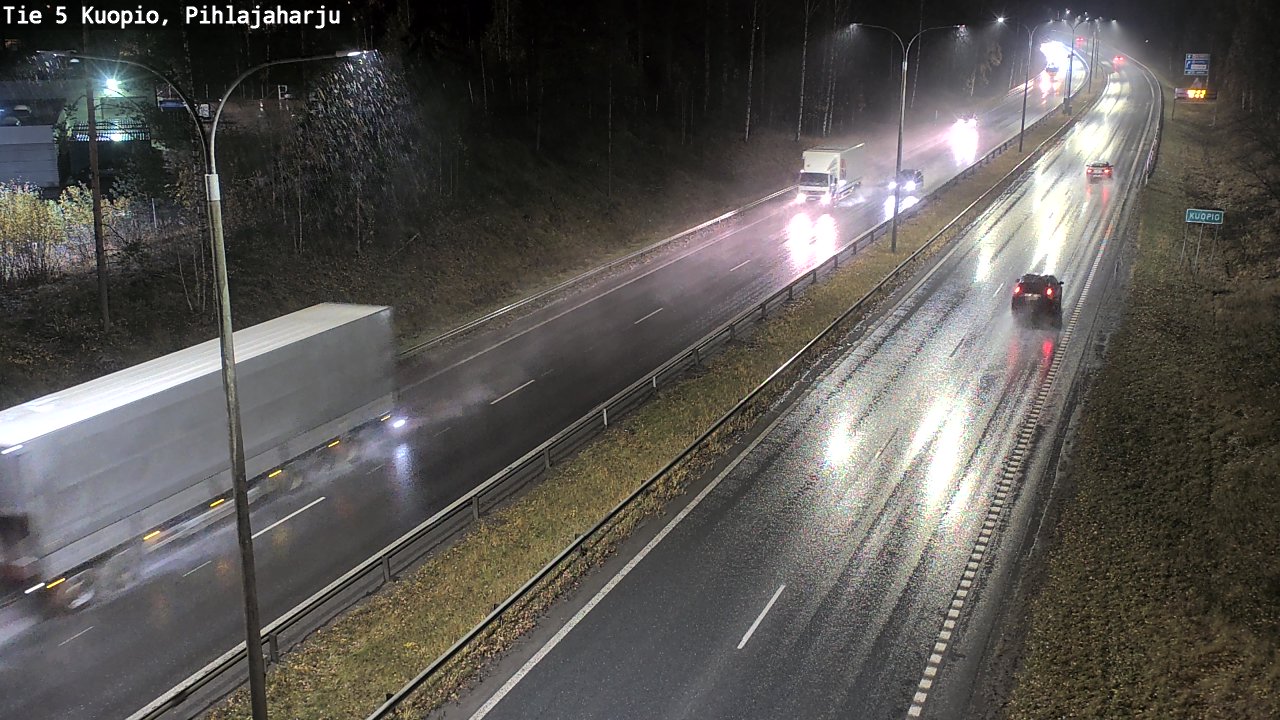 Weather Camera Image Väg 5 Kuopio, Pihlajaharju, Kuopio, Pohjois-Savo