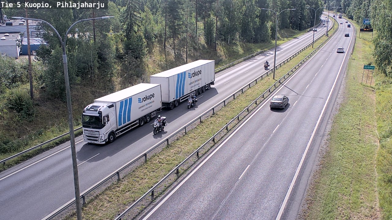 Kelikamerat Kuva Tie 5 Kuopio, Pihlajaharju, Kuopio, Pohjois-Savo