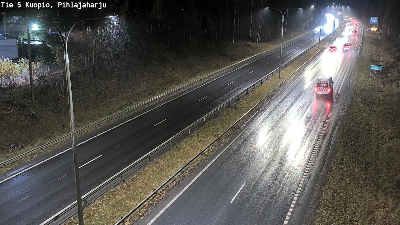 Weather Camera Image Väg 5 Kuopio, Pihlajaharju, Kuopio, Pohjois-Savo