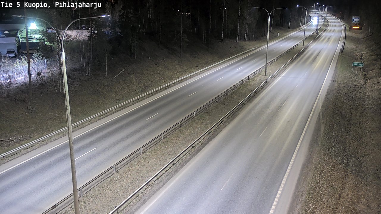 Weather Camera Image Road 5 Kuopio, Pihlajaharju, Kuopio, Pohjois-Savo