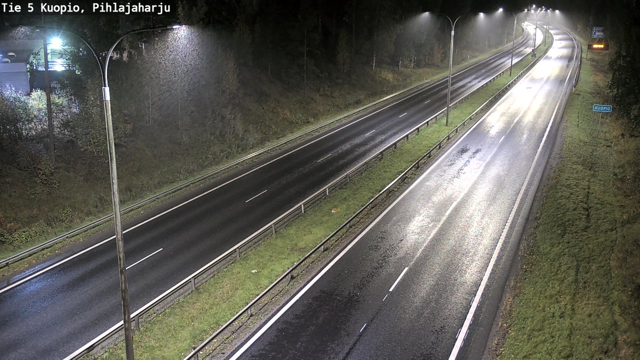 Weather Camera Image Road 5 Kuopio, Pihlajaharju, Kuopio, Pohjois-Savo