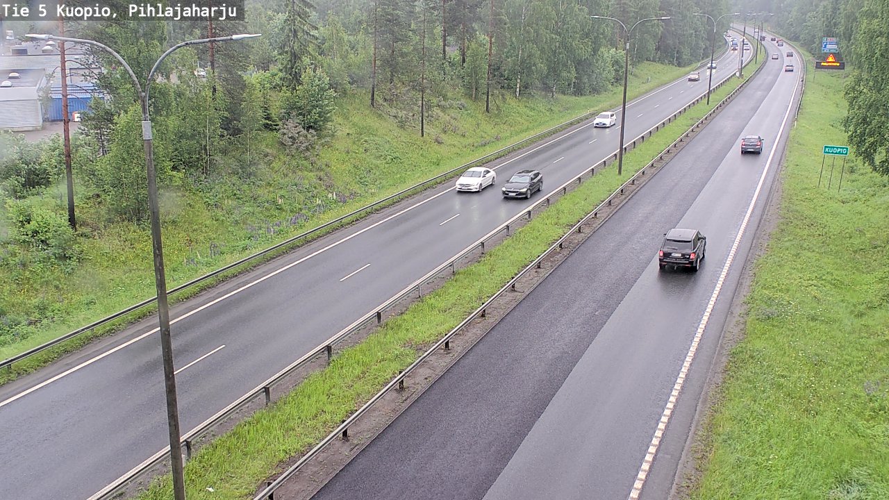 Weather Camera Image Väg 5 Kuopio, Pihlajaharju, Kuopio, Pohjois-Savo