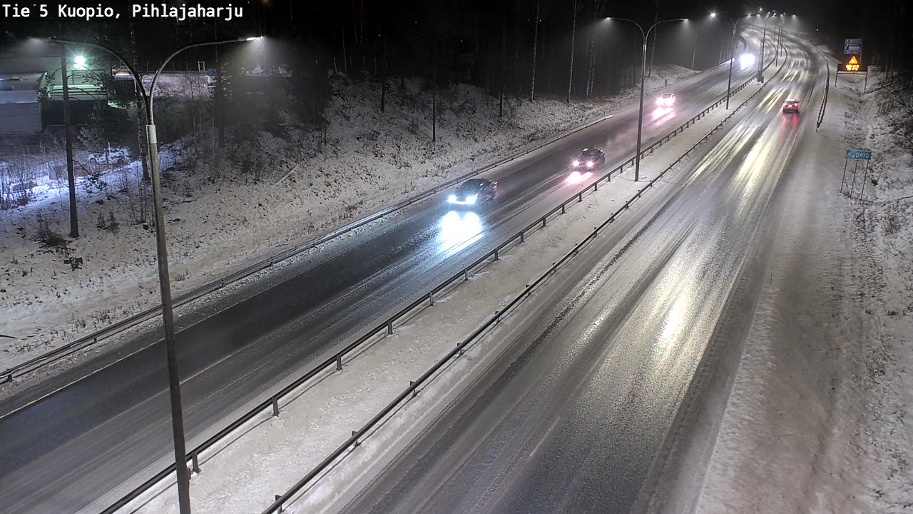 Weather Camera Image Road 5 Kuopio, Pihlajaharju, Kuopio, Pohjois-Savo