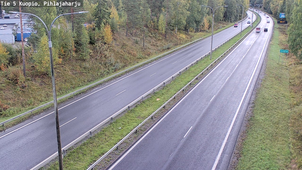 Weather Camera Image Road 5 Kuopio, Pihlajaharju, Kuopio, Pohjois-Savo