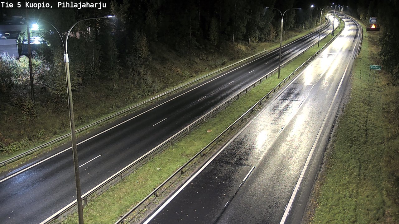 Weather Camera Image Road 5 Kuopio, Pihlajaharju, Kuopio, Pohjois-Savo