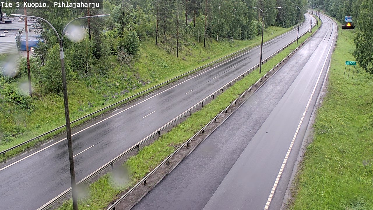 Kelikamerat Kuva Tie 5 Kuopio, Pihlajaharju, Kuopio, Pohjois-Savo